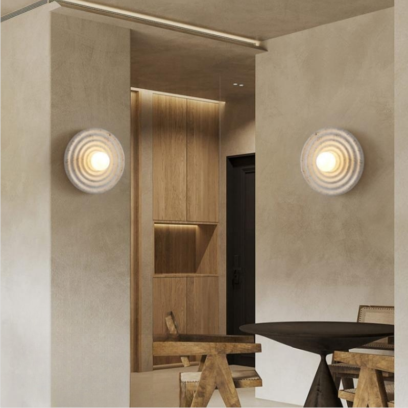 Japanese Wabi-sabi Round Indoor Wall Lamp M103