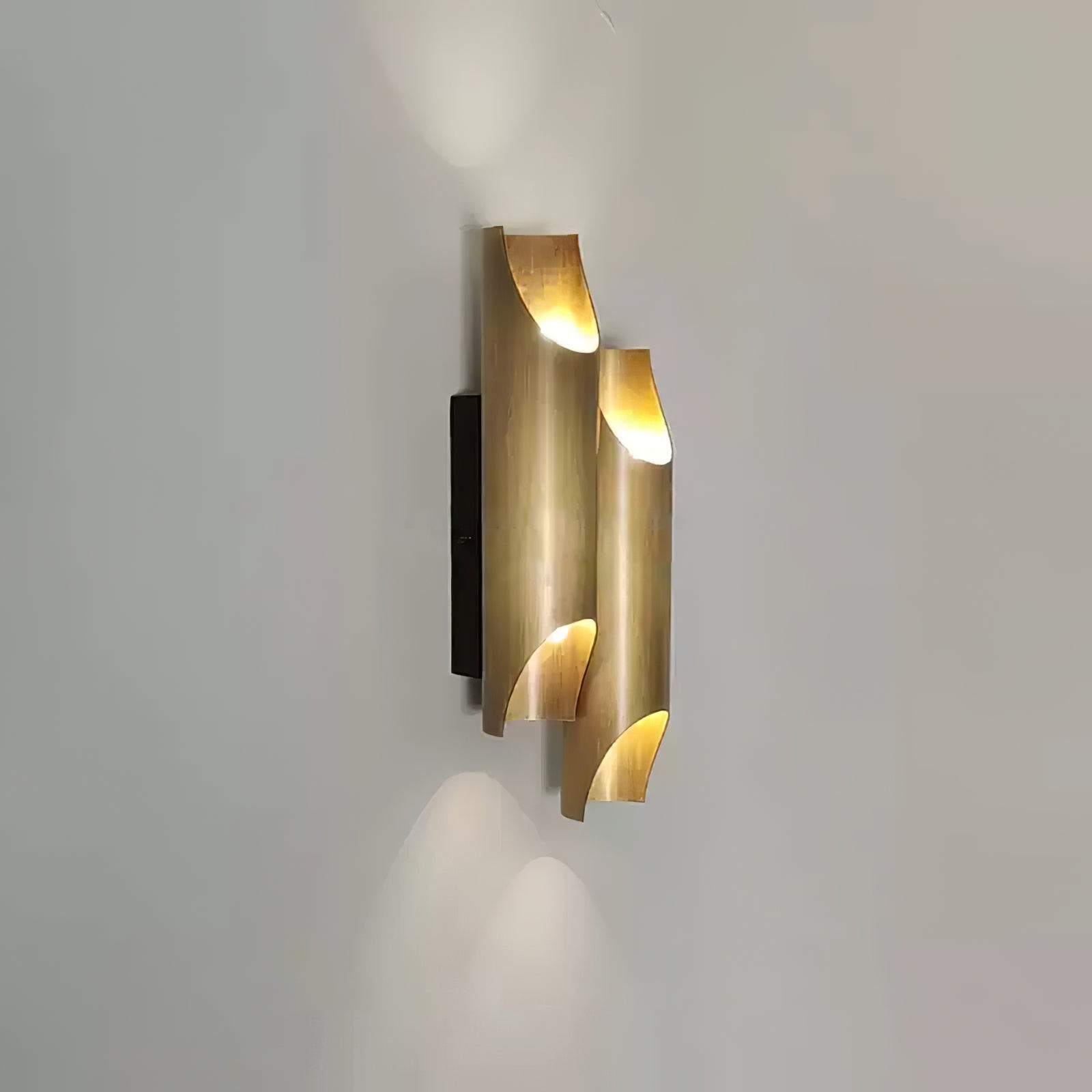 Brass Double Tube Wall Lamp M83