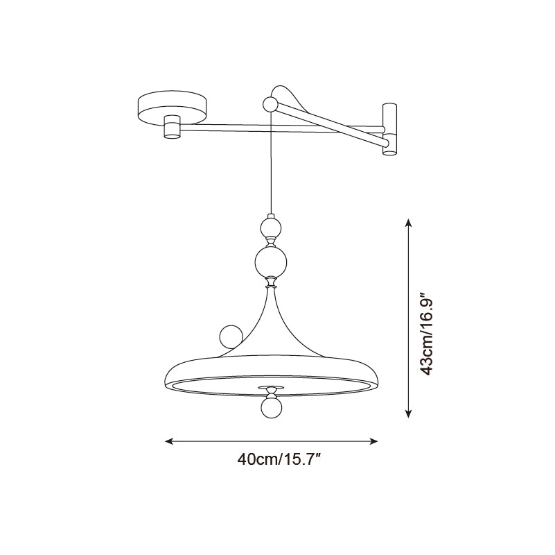 Ballora Swing Arm Pendant Lamp D140