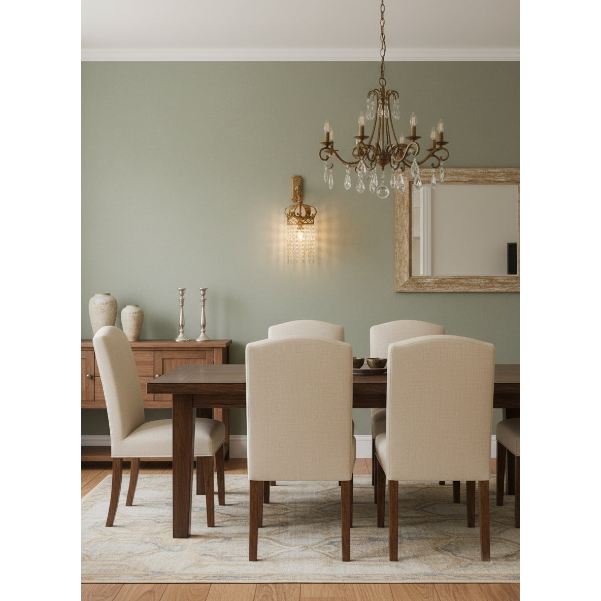 Timon Brass Crown Wall Lamp D745