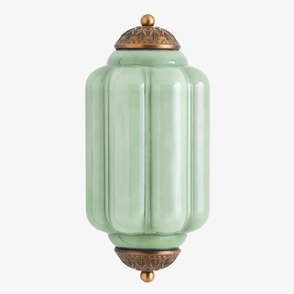 Eloise Brass Wall Sconce – Elegant Milk Glass Vintage Lighting T290