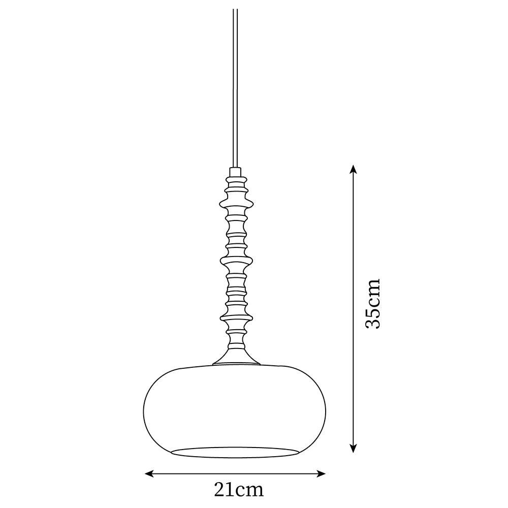 Modern Simple Cream Smooth Small Pendant Lamp M265