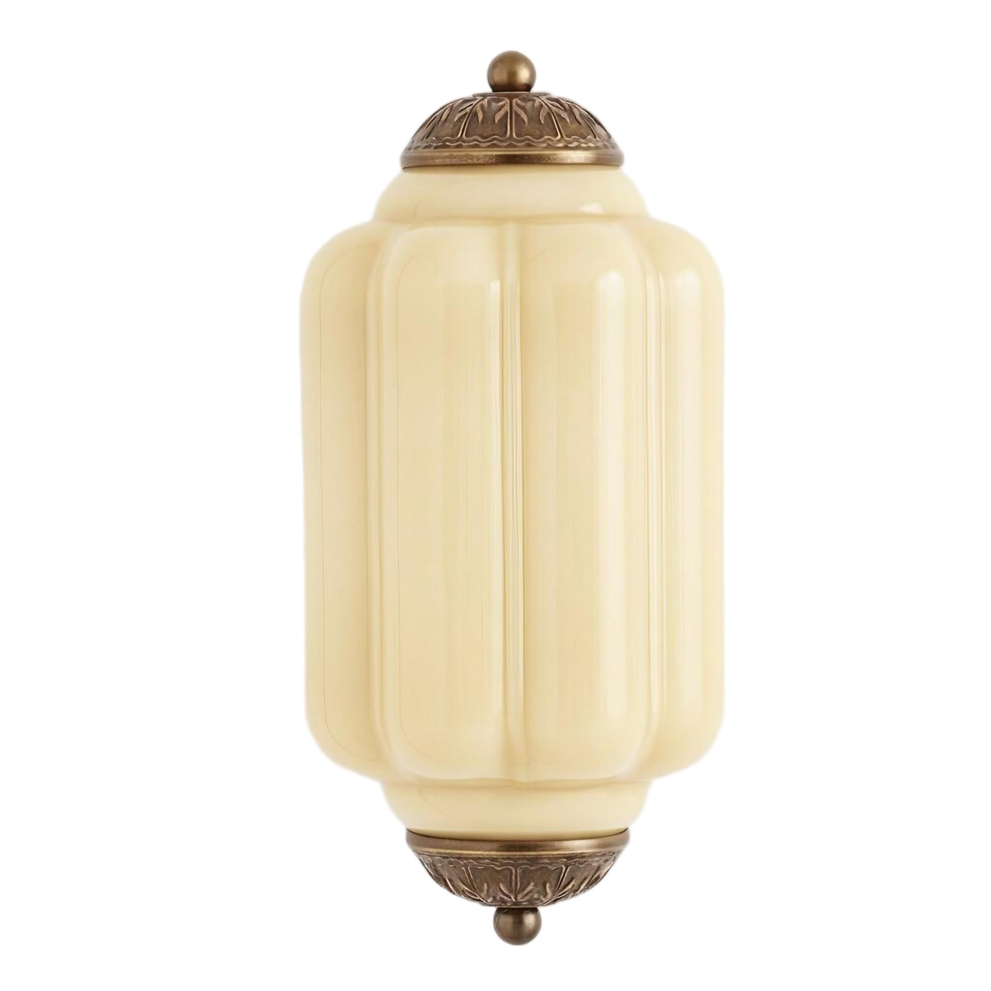Eloise Long Pumpkin Retro Glass Recessed Wall Lamp G52
