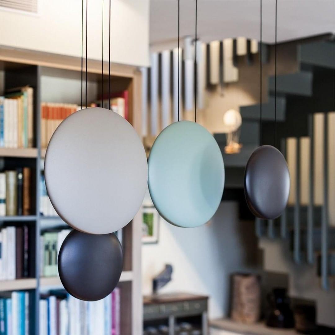 Modern Flattened Cosmos Pendant Light