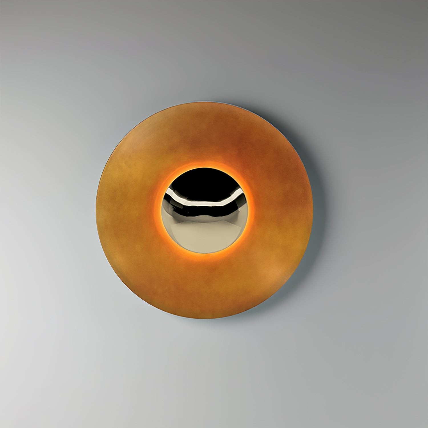 Simplicity Round Ginger Glow Wall Light S188