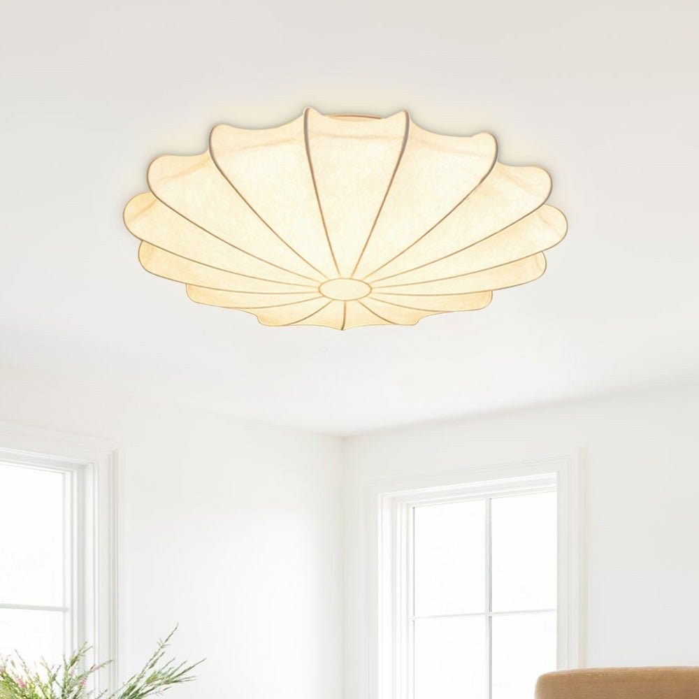 Japanese Style Wabi-Sabi Style Silk Ceiling Lamp S57