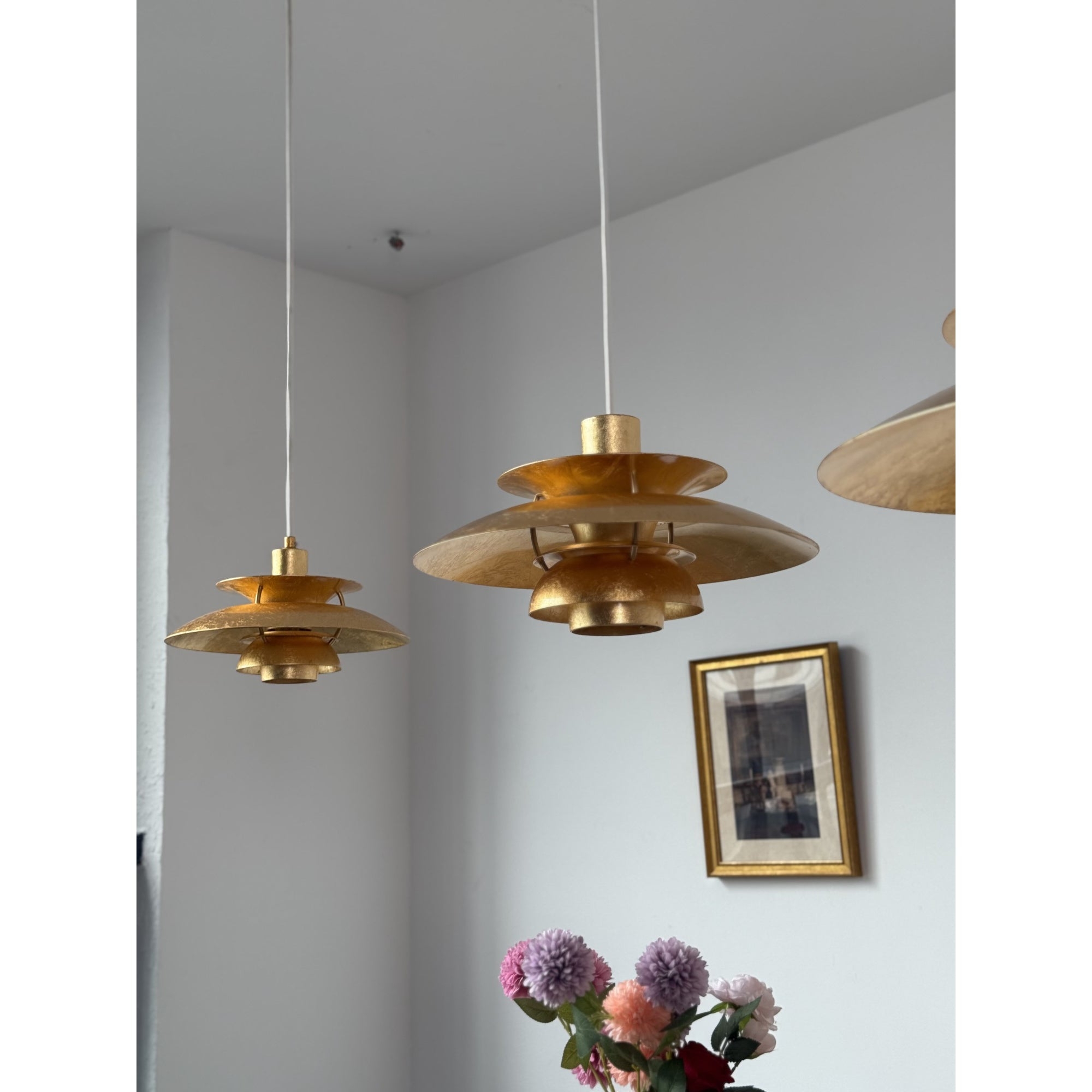 Gold Foil Layered Pendant Lamp D762