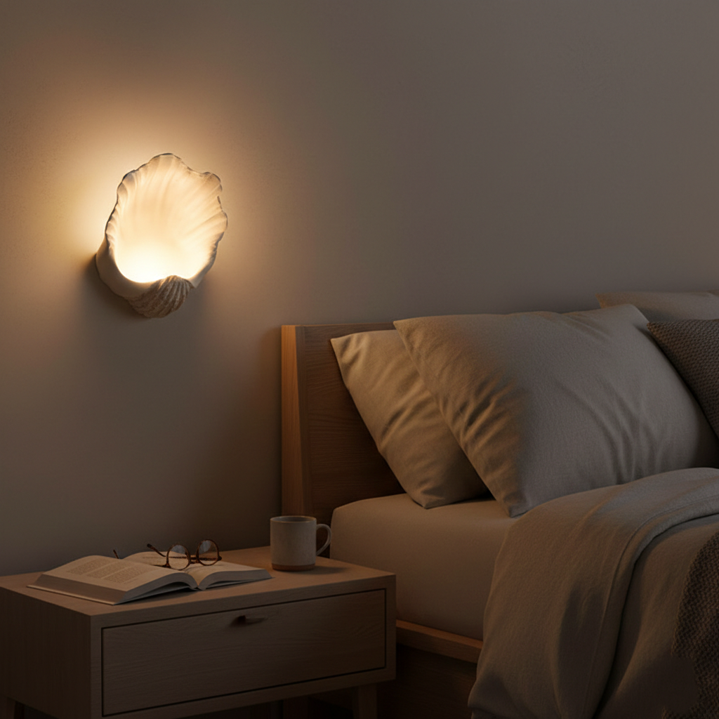 Selka Scallop Nordic Resin Wall Lamp D968