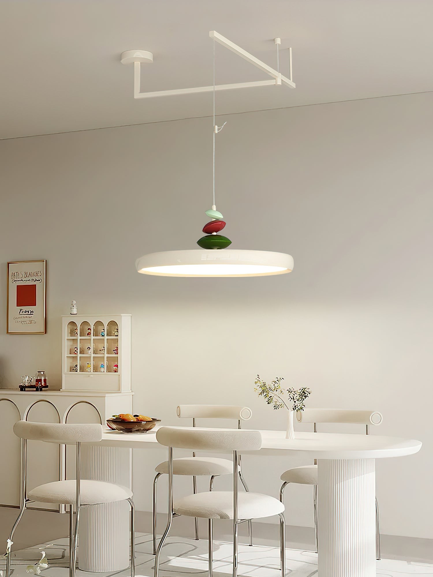 Swing Arm Stone Pendant Light M511