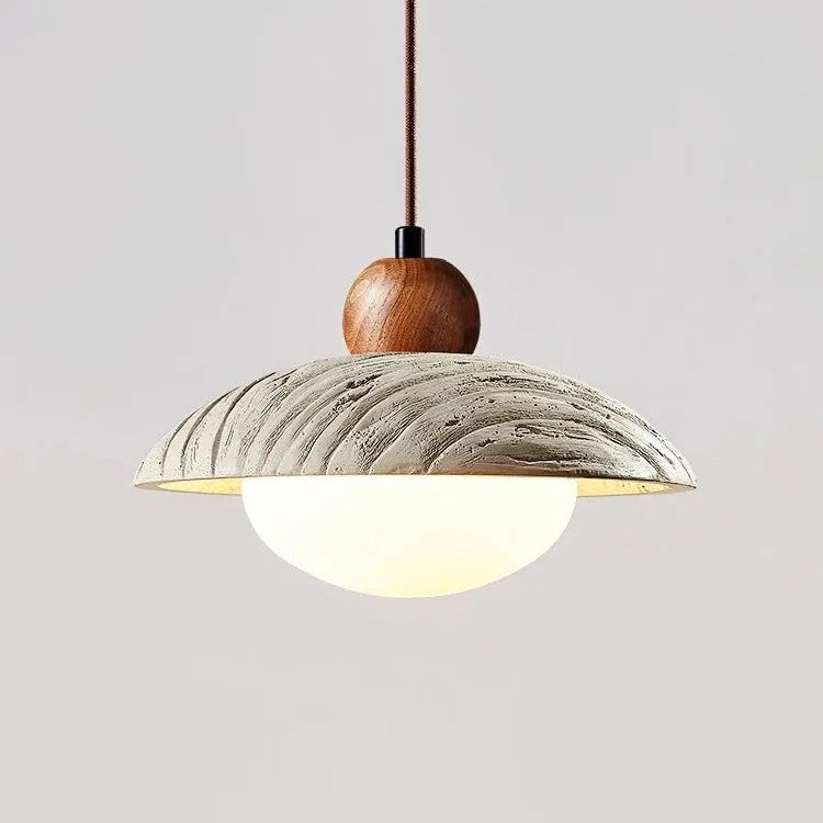 Wabi-sabi Style Travertine Cement Pendant Light D931