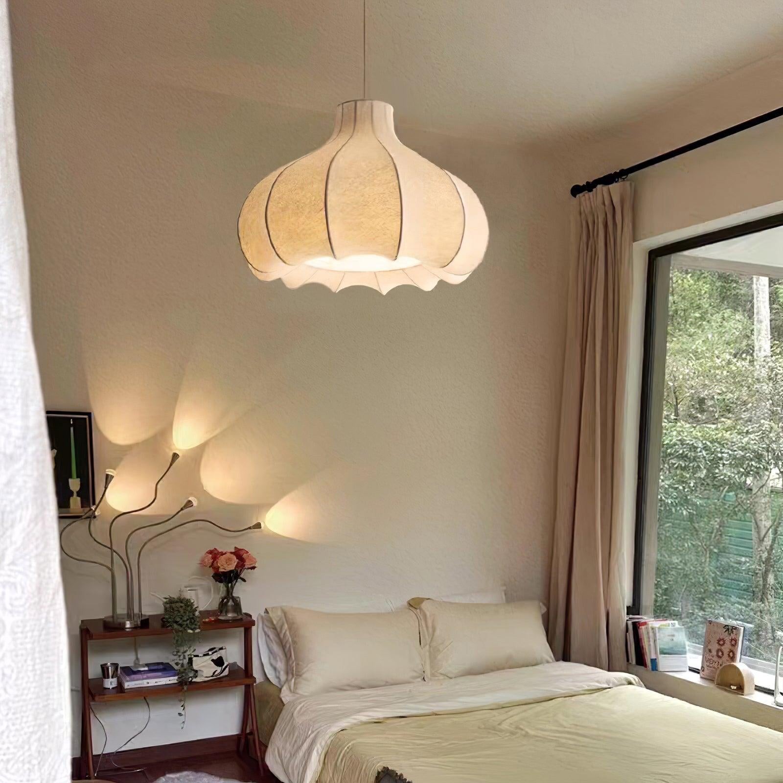 Onion Bubble Silk Pendant Lamp M537