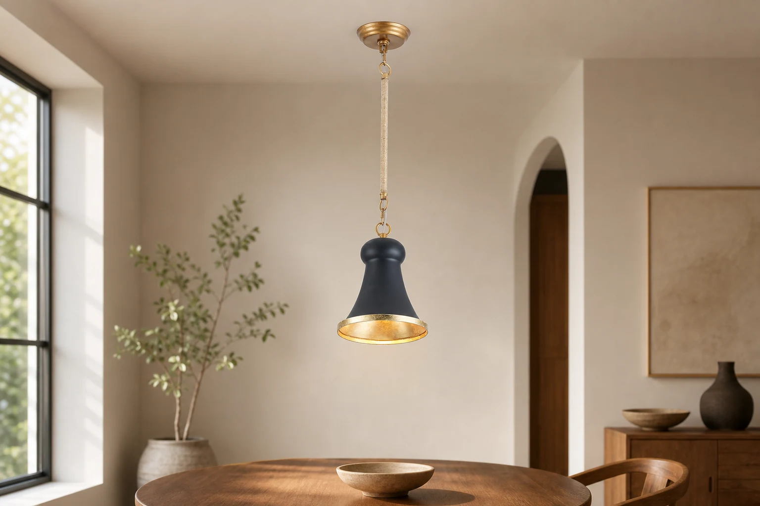 Lampa wisząca Alborg D552 stylizowana na scenę wewnętrzną