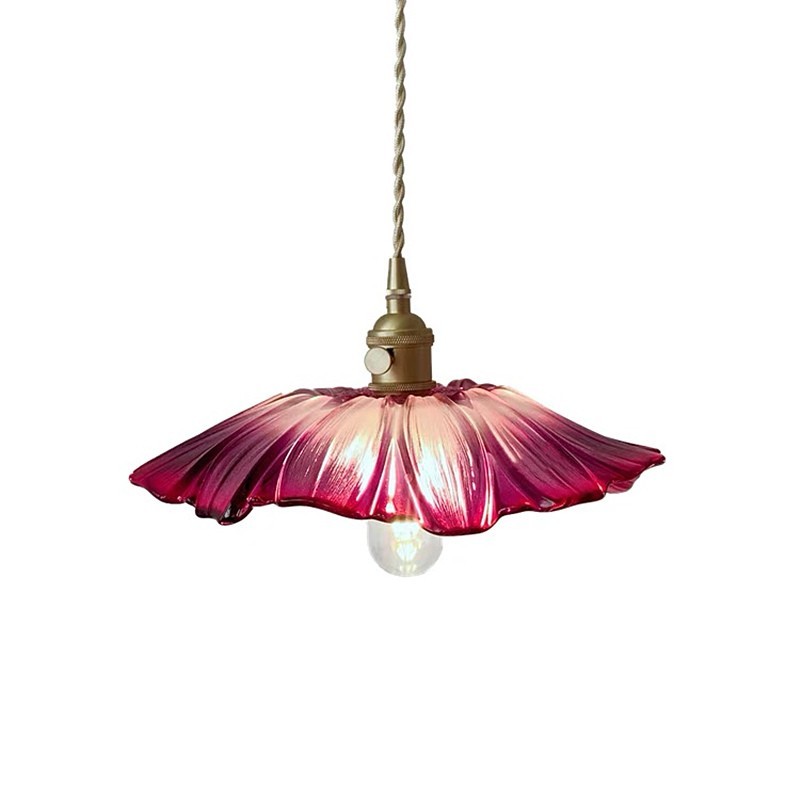 Tiffany Lotus Glass Pendant Light S55