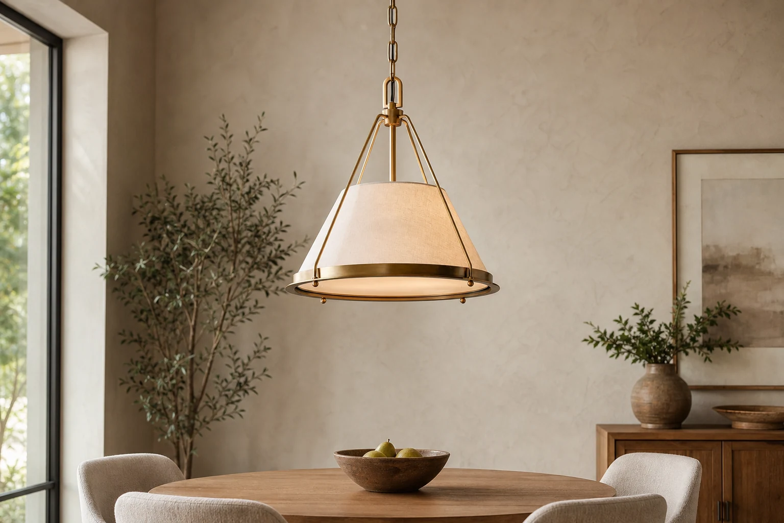 Lampa wisząca Shelton pokazana w stylu życia