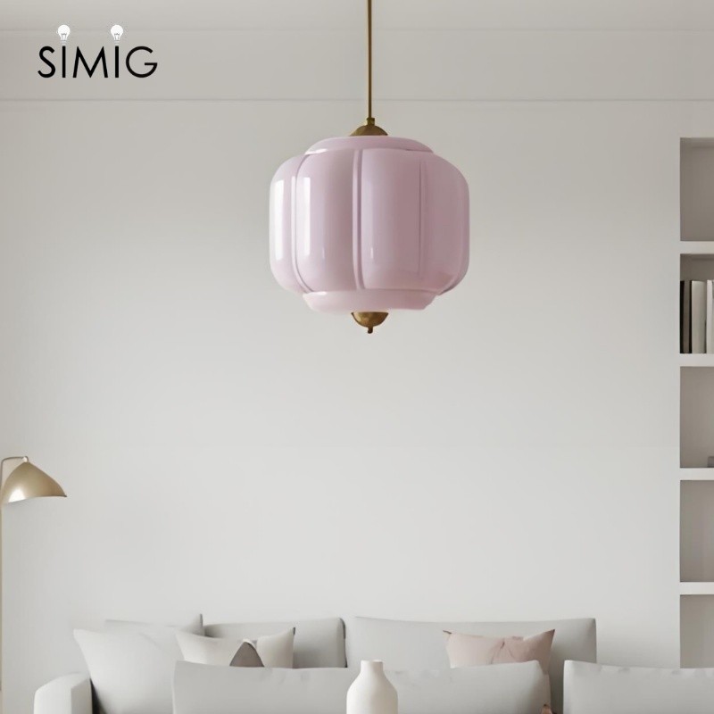 Vintage Cream Glass Pendant Light – Eloise Retro Chandelier S195