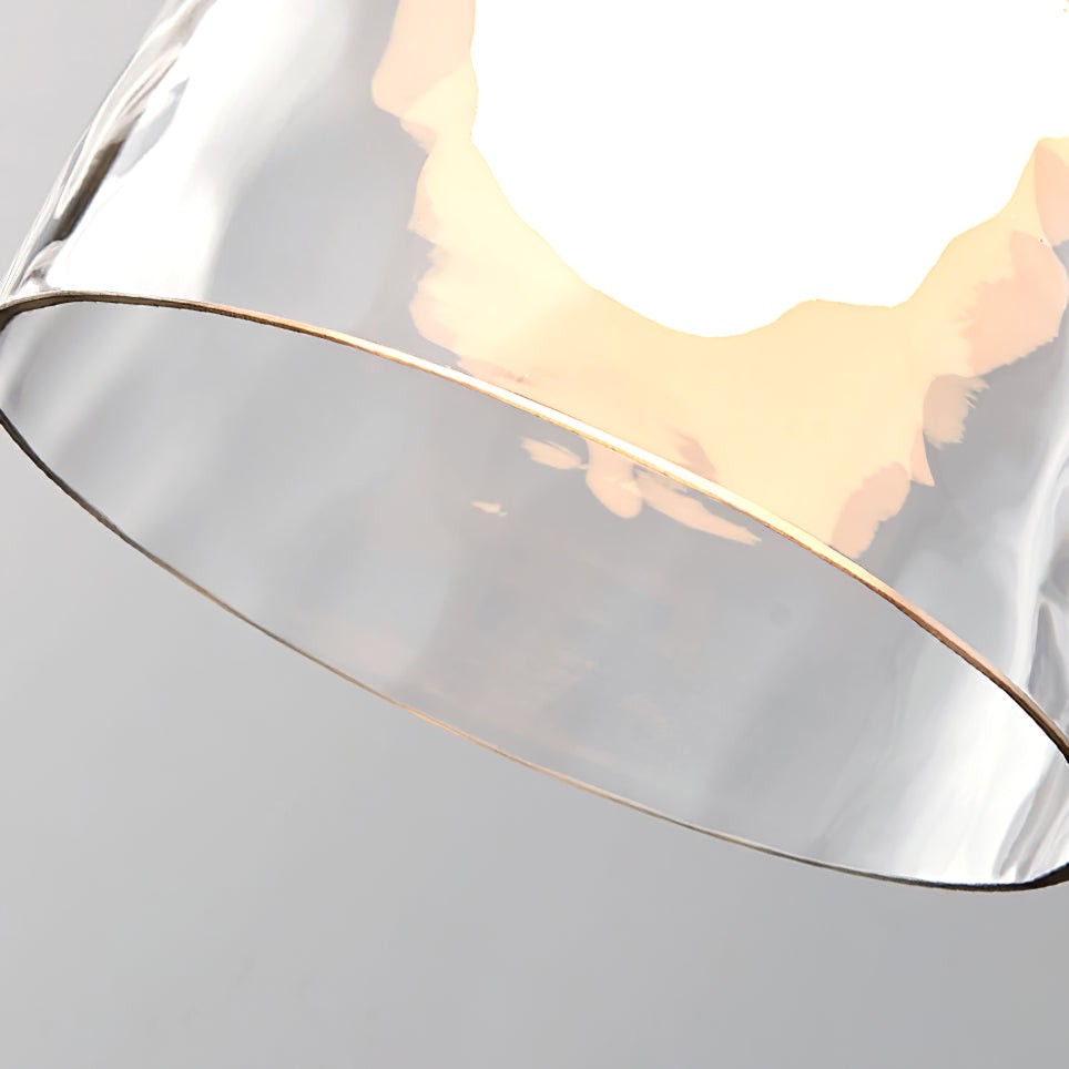 Modern Water Ripple Transparent Glass Pendant Lamp M116