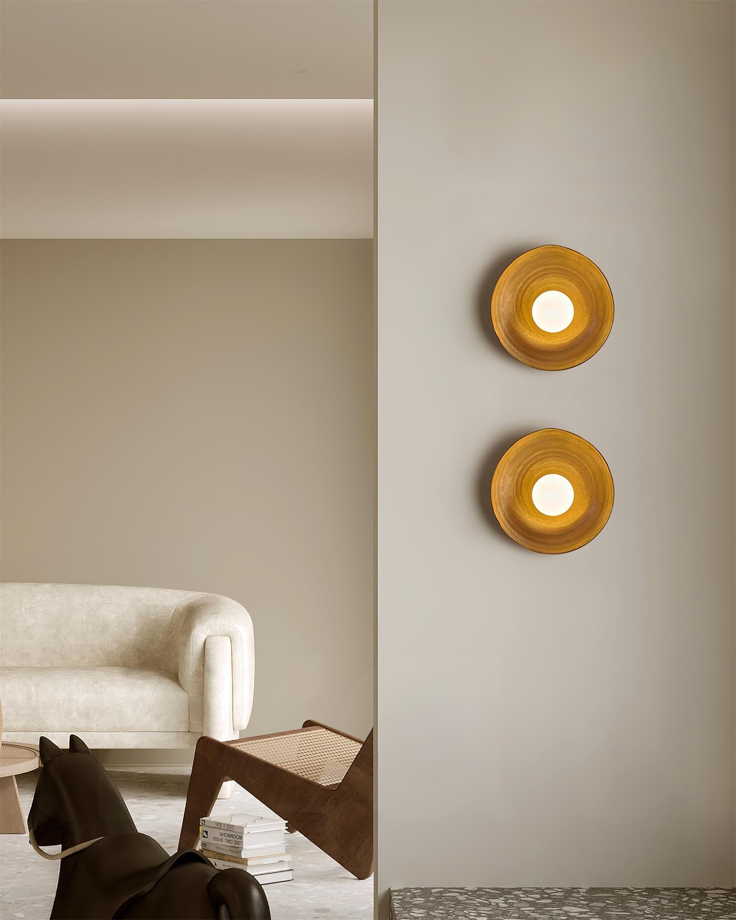 Retro Irregular Round Wall Lamp M205