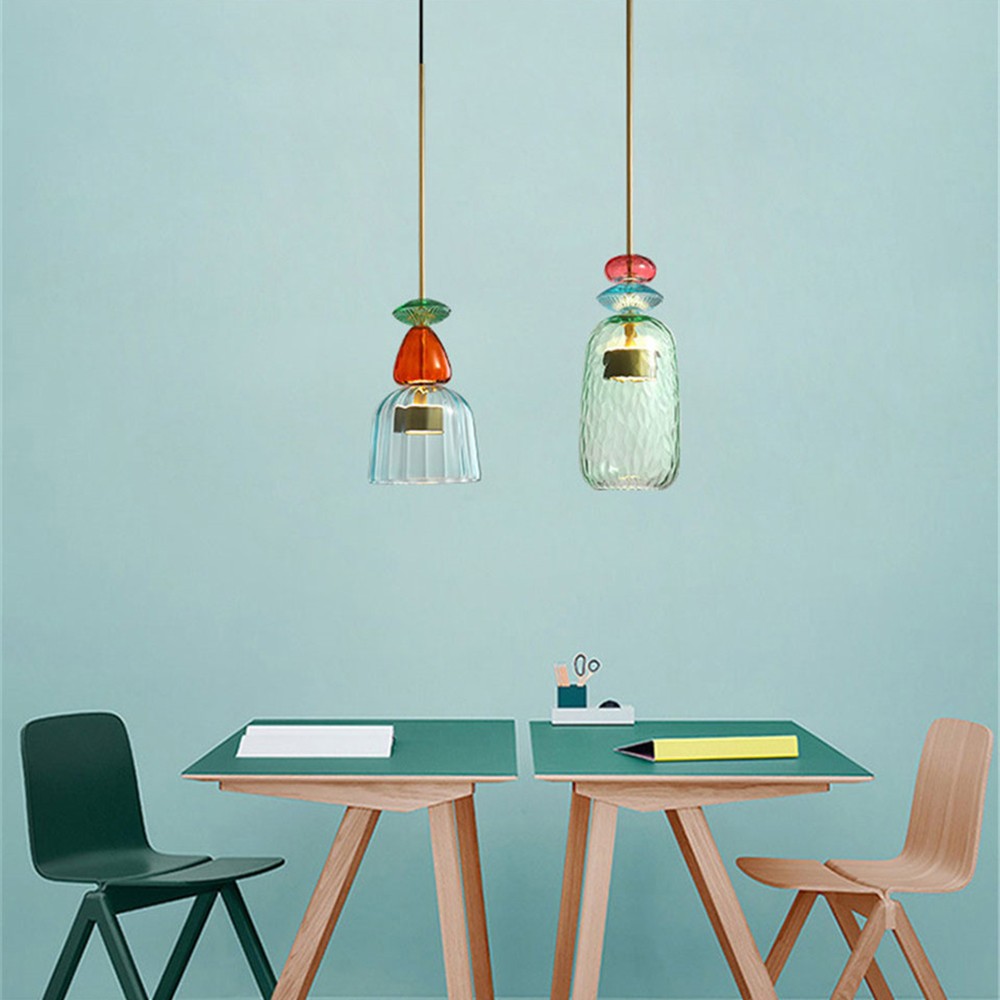 Nordic Colorful Lollipop Glass Pendant Light S97