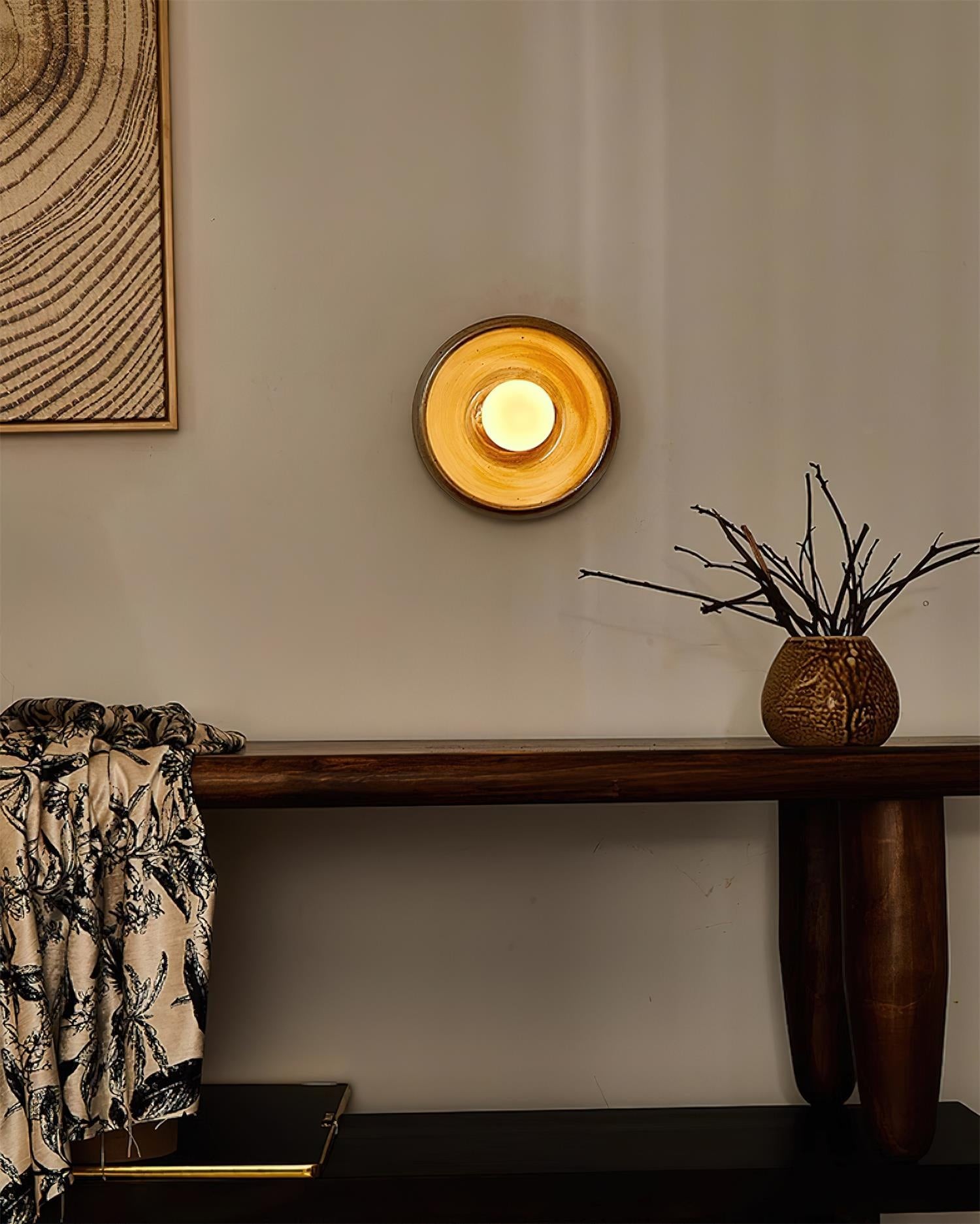 Round Ceramic Track Wall Lamp M223