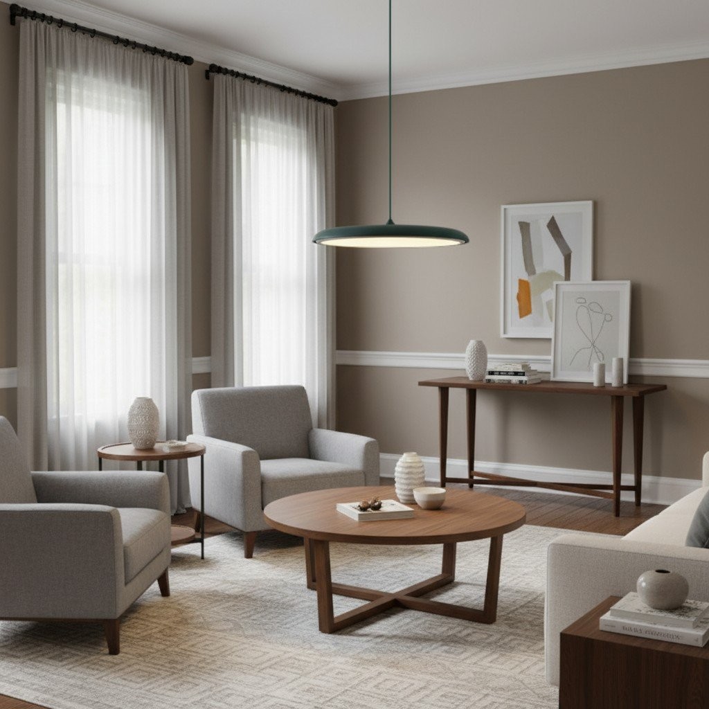 Astris Modern Disc Pendant Lighting - Soft Glow LED Hanging Light for Dining Room and Living Space T583