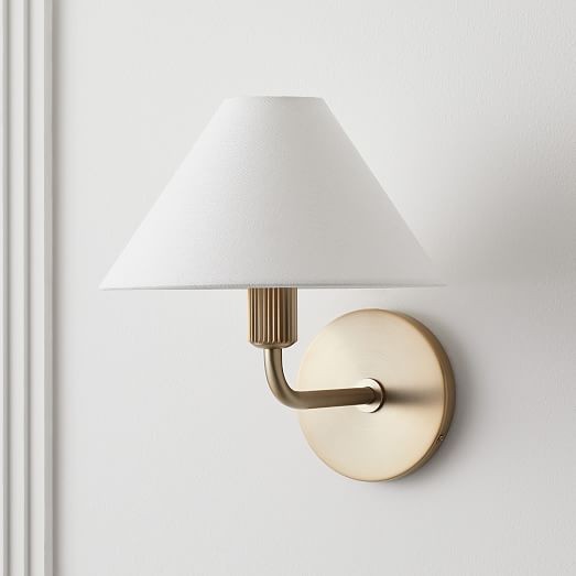 Diora Contemporary Wall Sconce Light - Elegant Brass Fixture for Home or Office T040