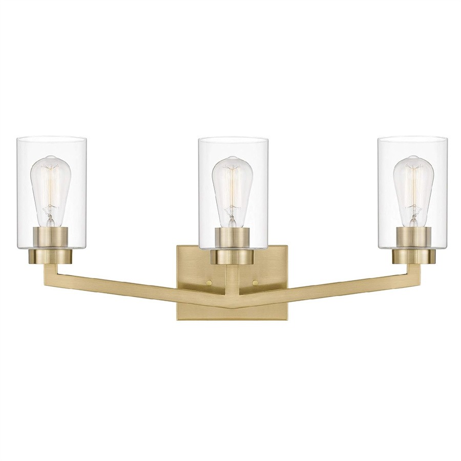 Industrial Cylindrical Brass Wall Lamp For Bathroom S114