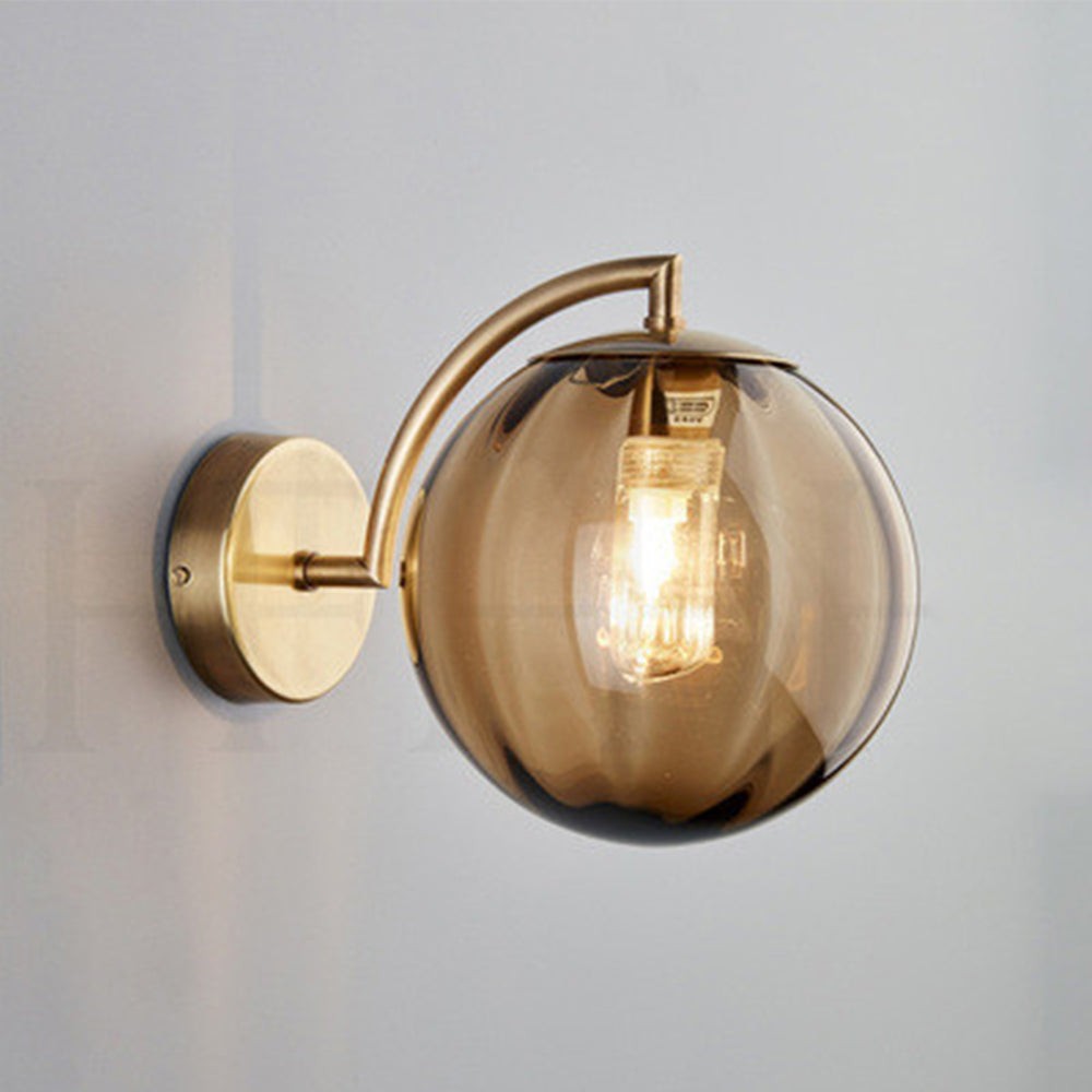 Modern Glass Multi-Color Spherical Gold Lamp Pole Wall Lamp M136