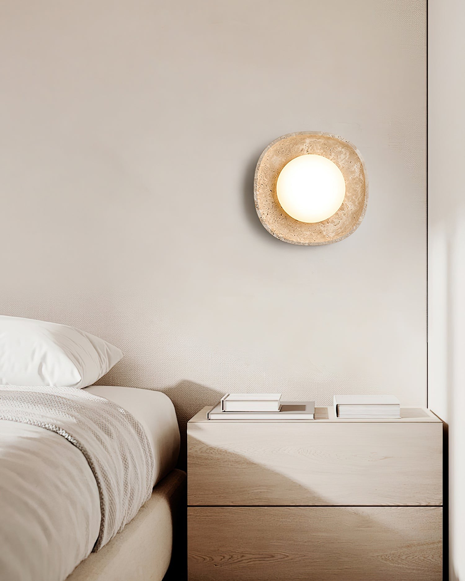 Japanese Style Wabi-Sabi Stone Wall Lamp M263
