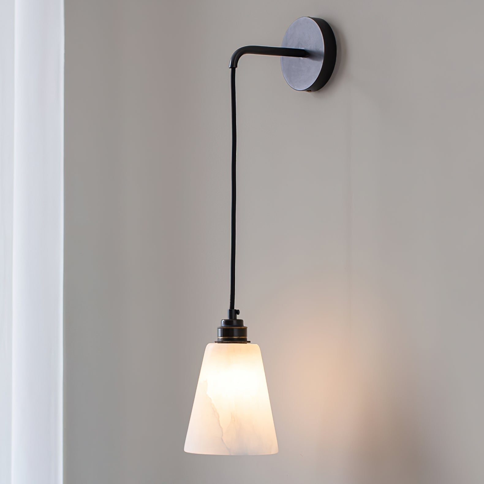 Droplet Alabaster Wall Lamp D403