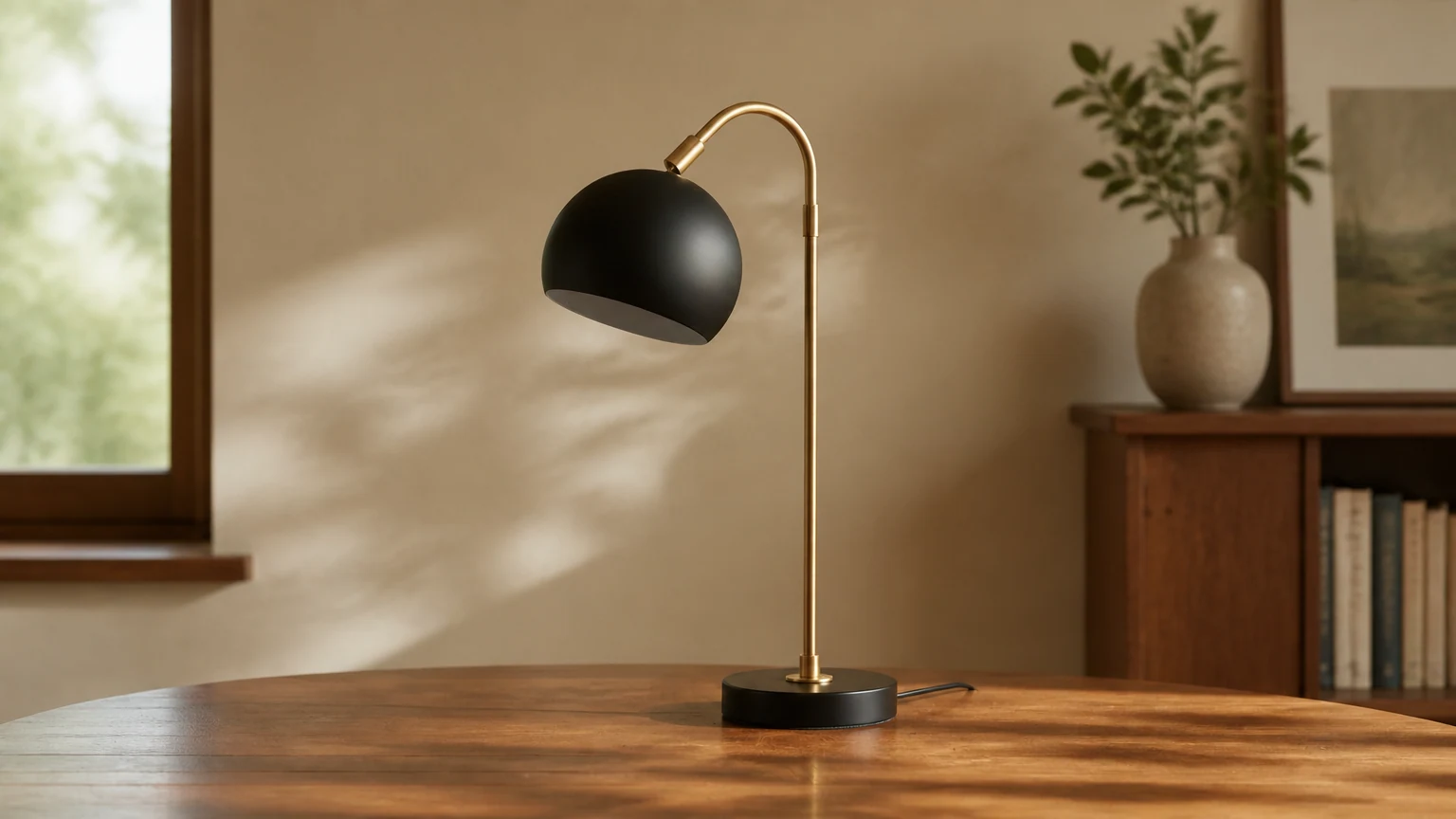 Lampa stołowa Ornato Luxe w poziomej scenie wnętrza