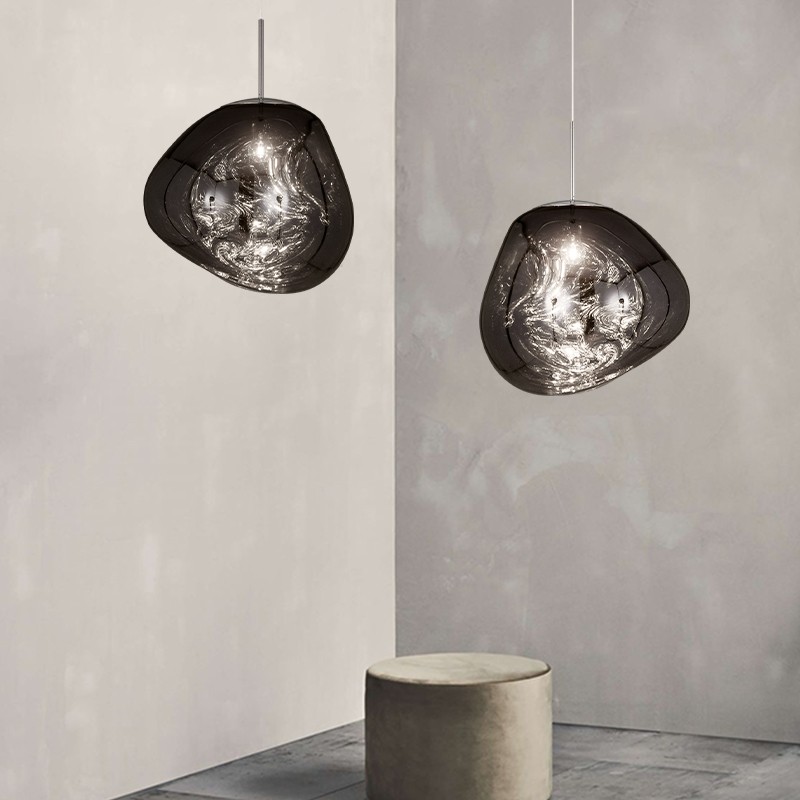 Dynamic Surface Pendant Light For Living Room S09