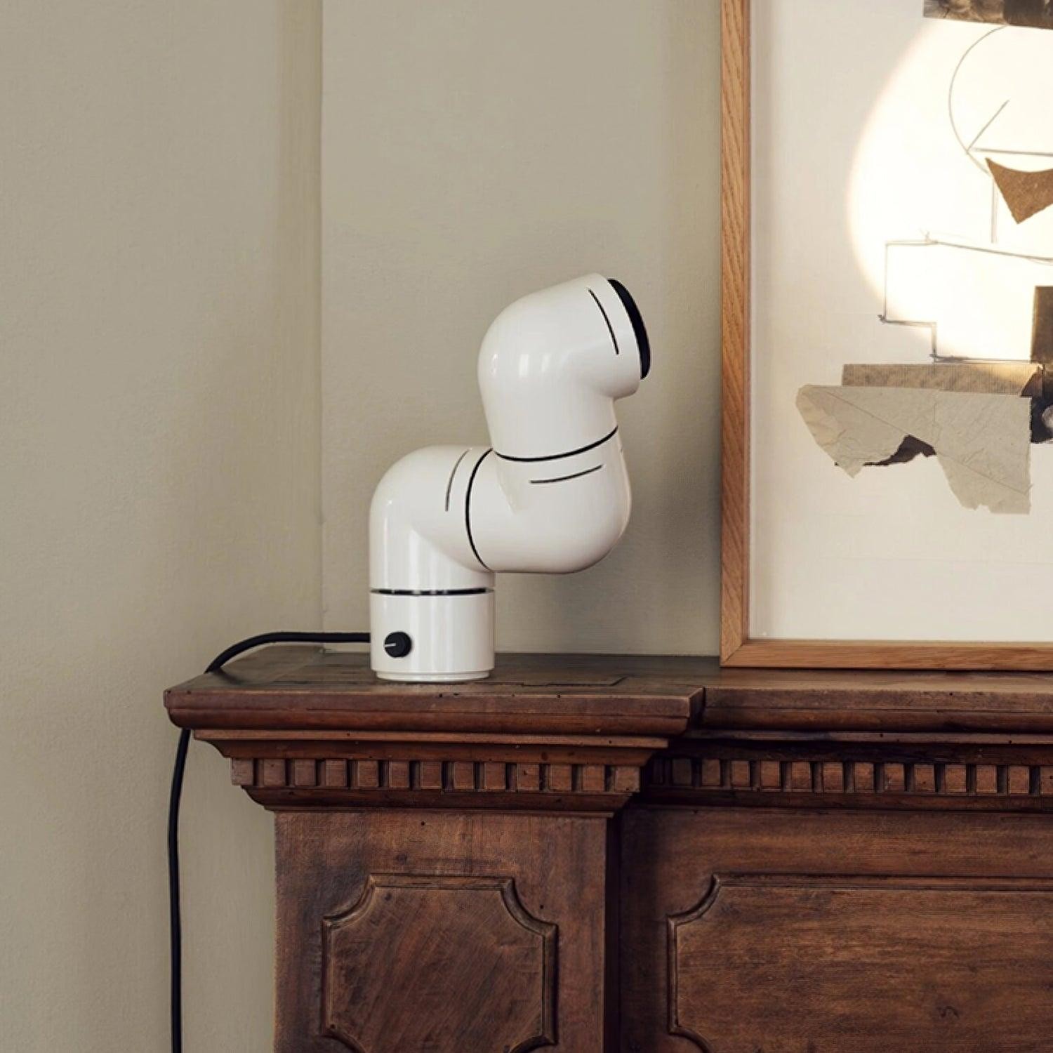 Red Tubular Table Lamp Suitable For Bedroom M20