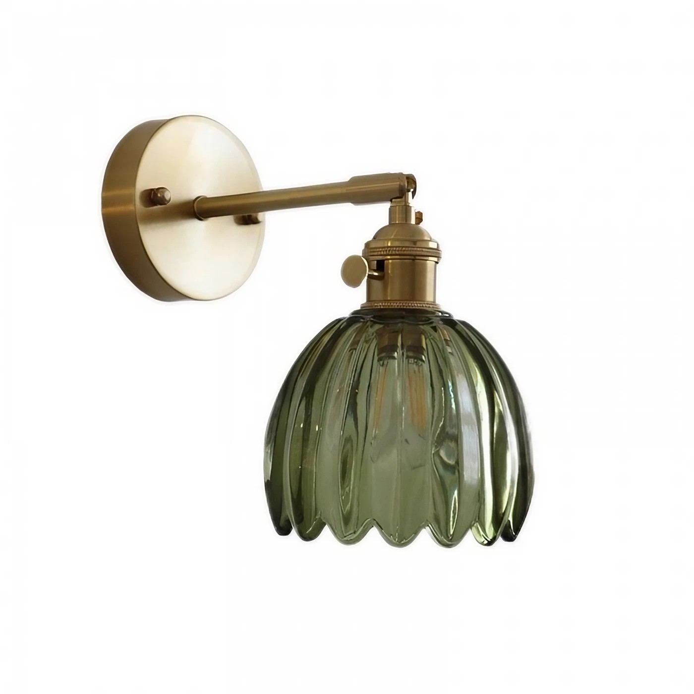 Retro Flower Bud Tulip Glass Wall Lamp S98