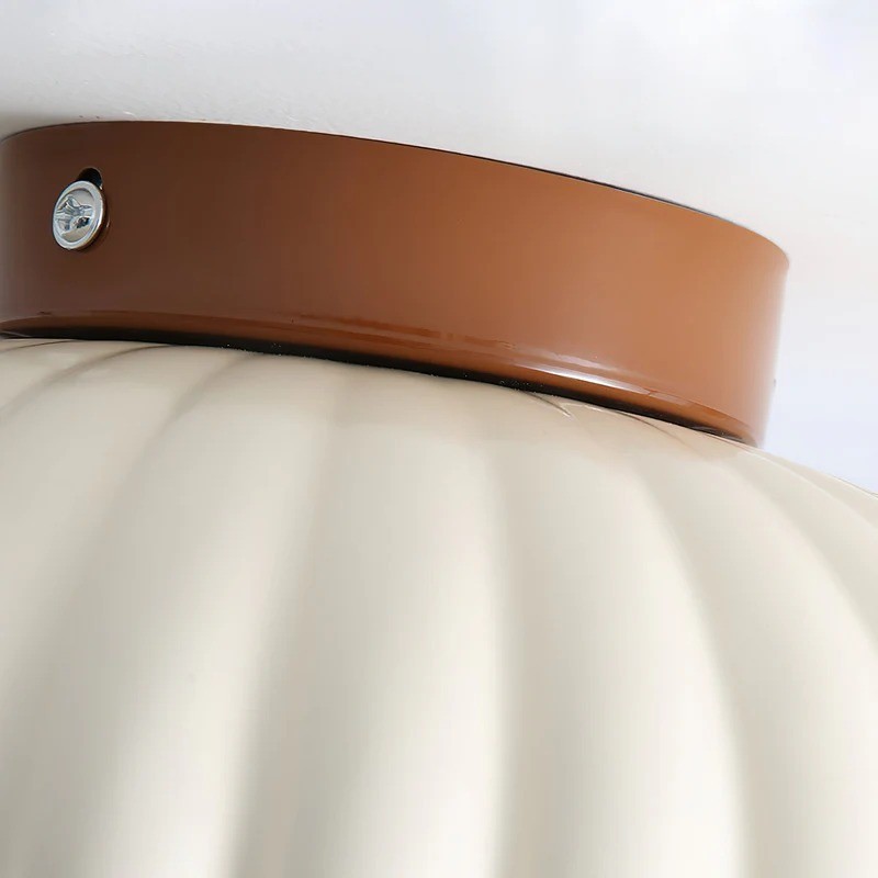 Cream Flower Bud Glass Hallway Ceiling Light S161