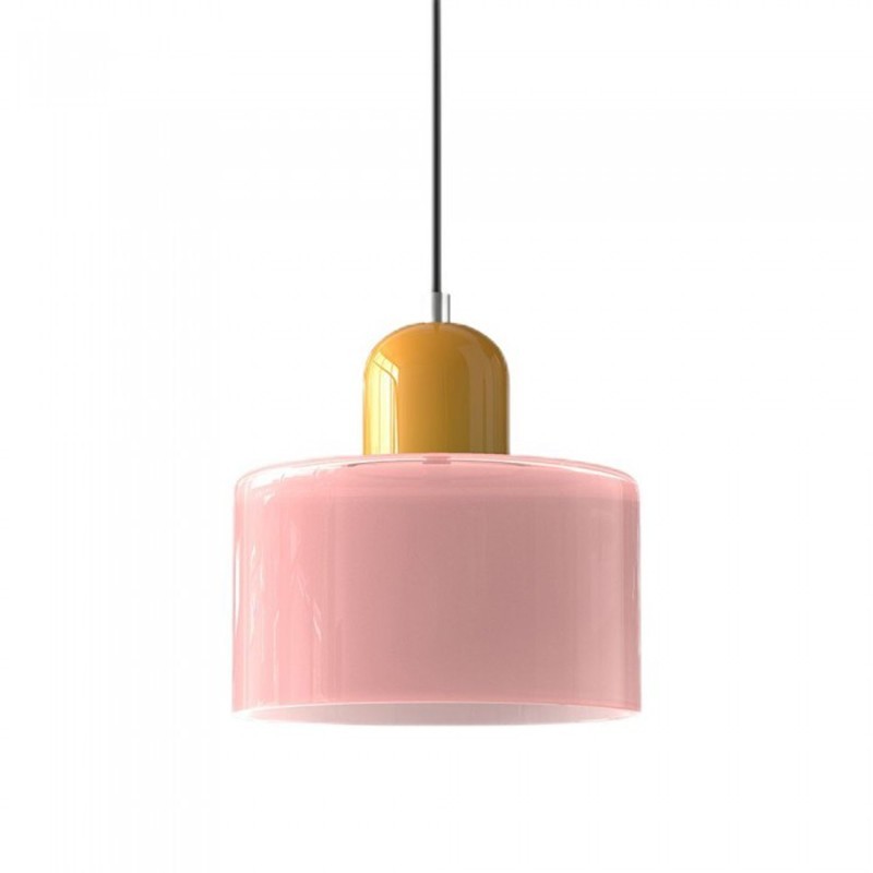 Nordic Morandi Cylinder Glass Pendant Lamp S101