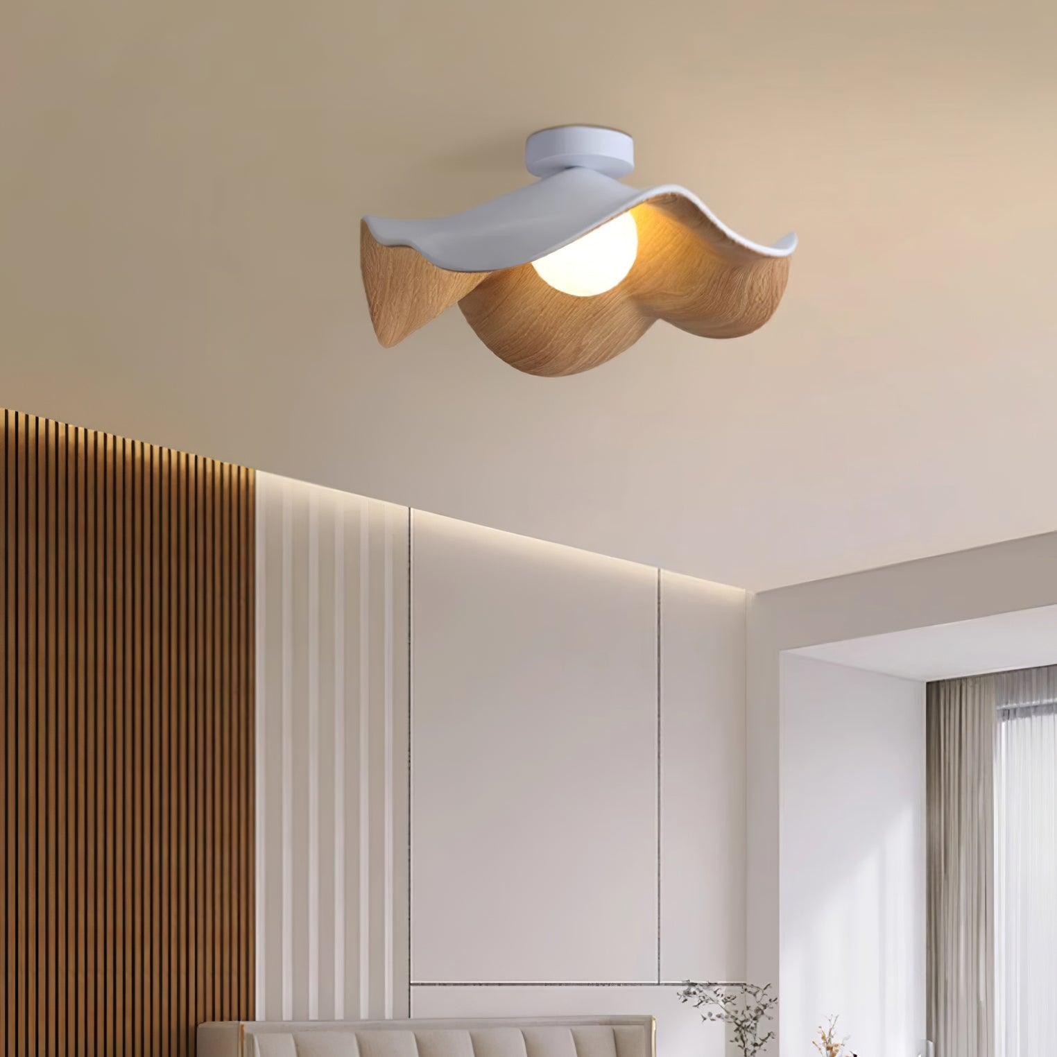 New Modern Simple Walnut Grain Ceiling Light M171