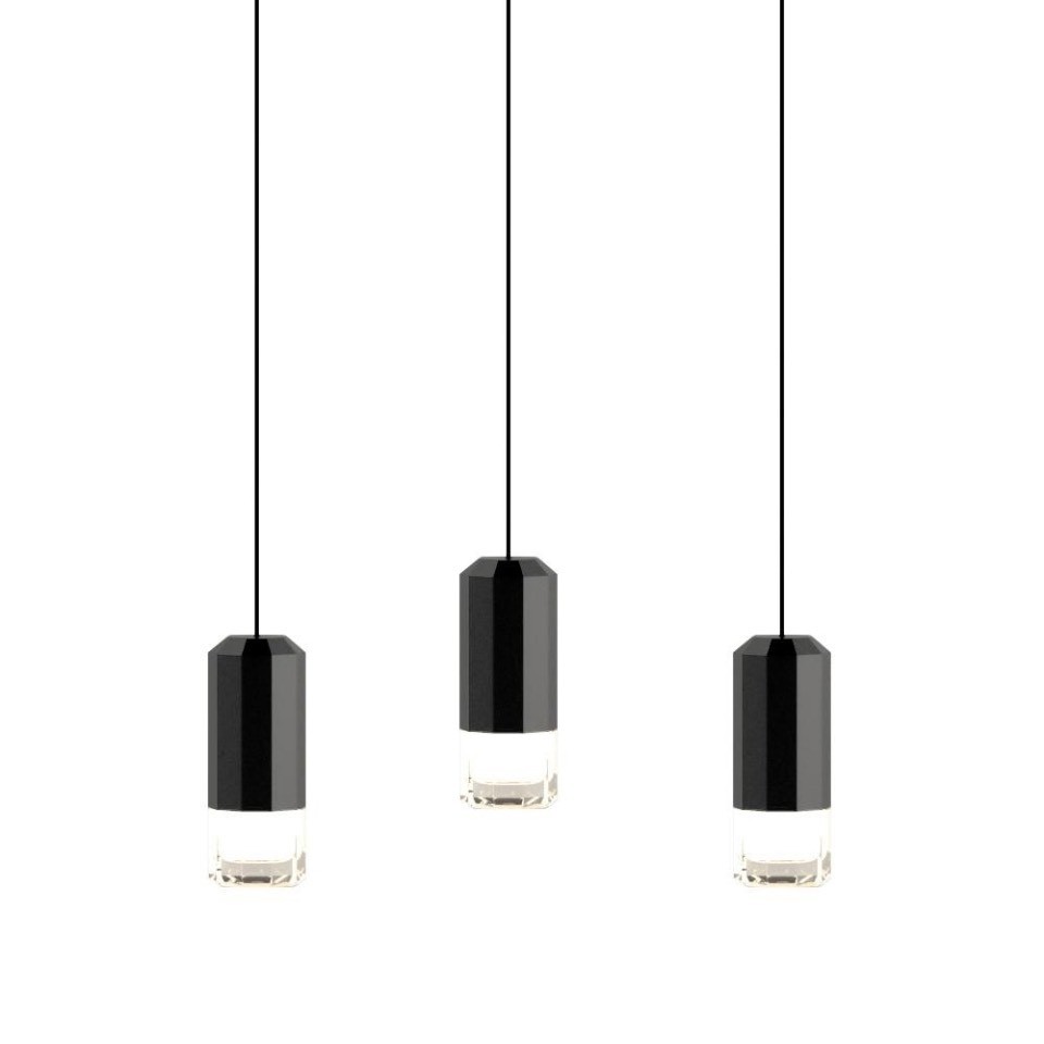 Industrial Black Wireflow Free Form LED Pendant Light