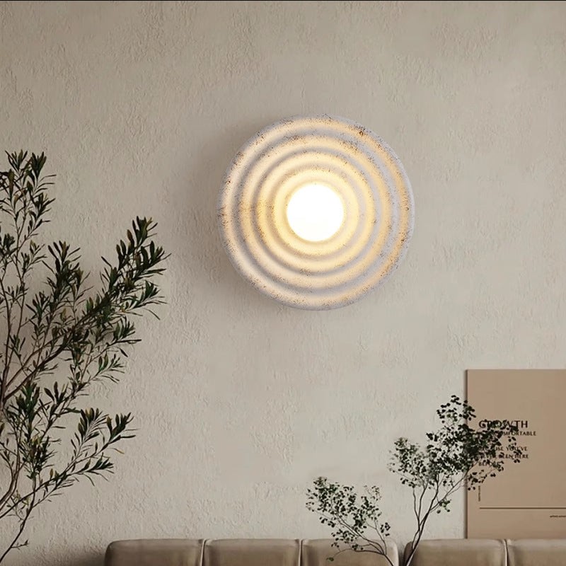 Japanese Wabi-sabi Round Indoor Wall Lamp M103