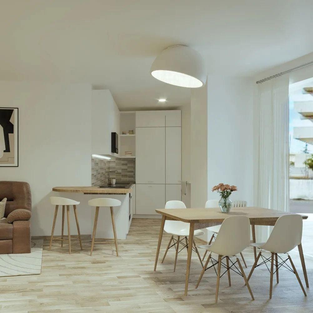 Simple Modern Nordic LED Eggshell Ceiling Lamp M385