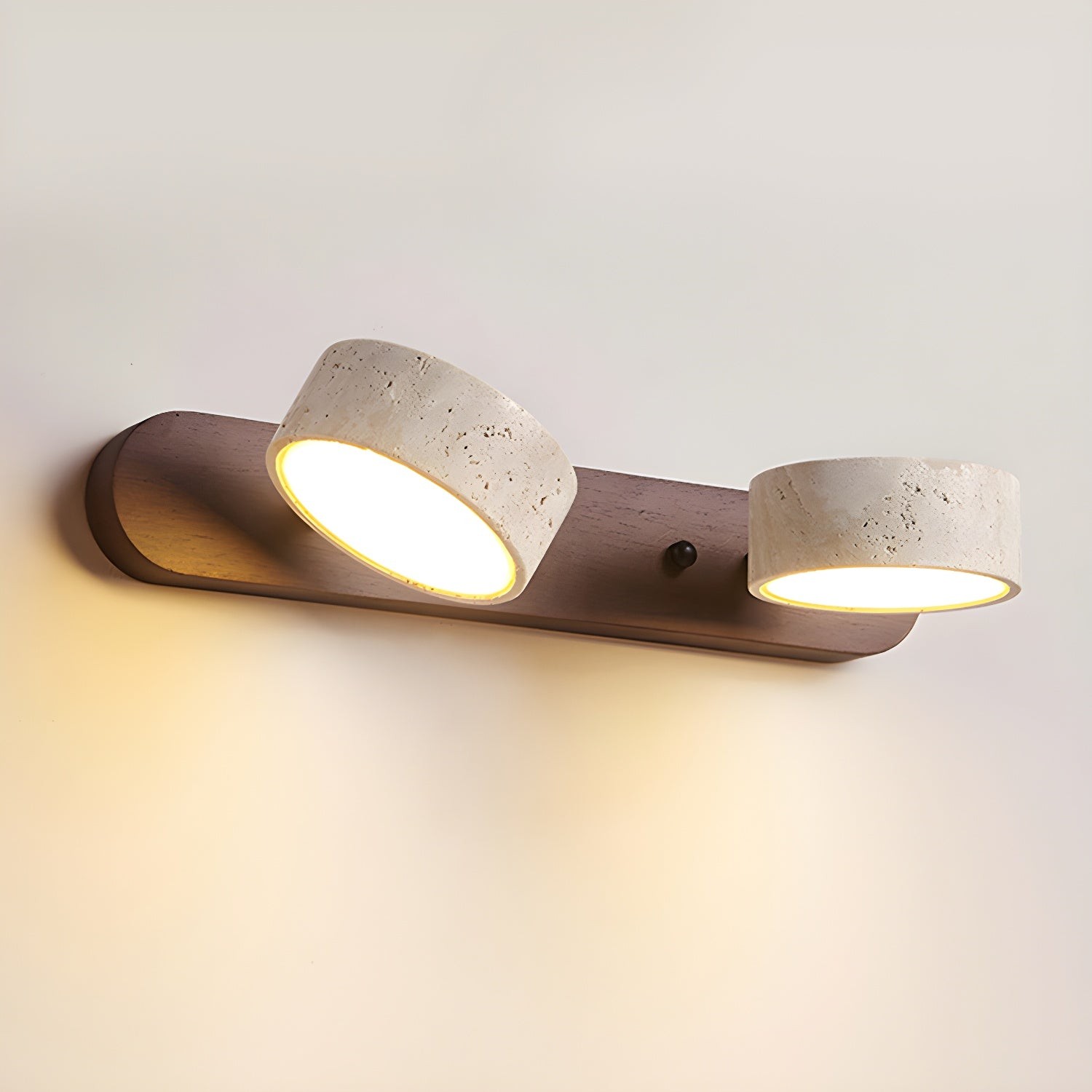 Natural Travertine Dual Wall Lamp G115