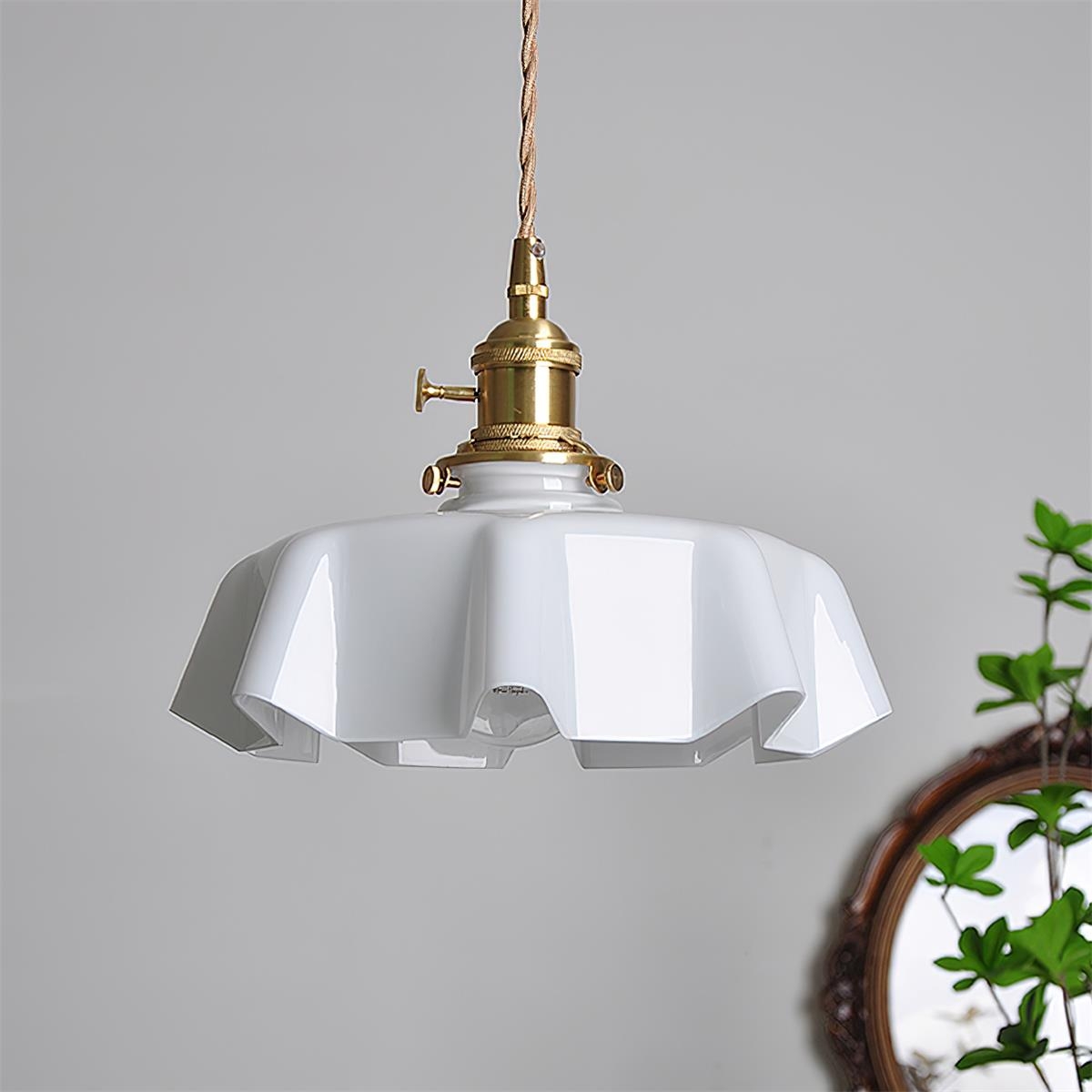 Skirted Ripple Pendant Lamp D245