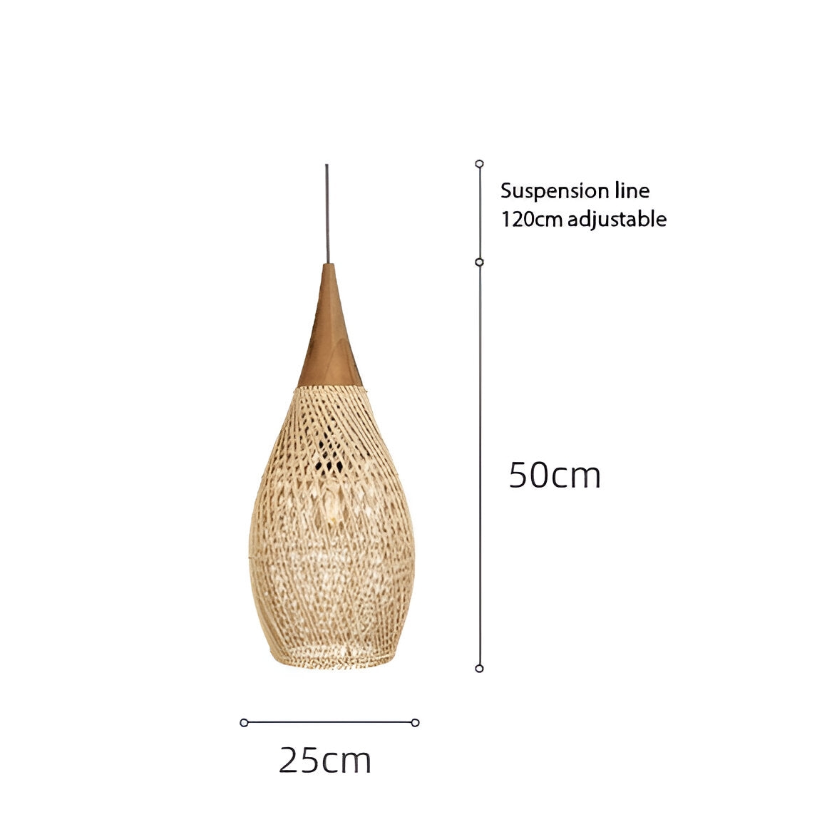 Handmade Rattan Tapestry Pendant Light D839