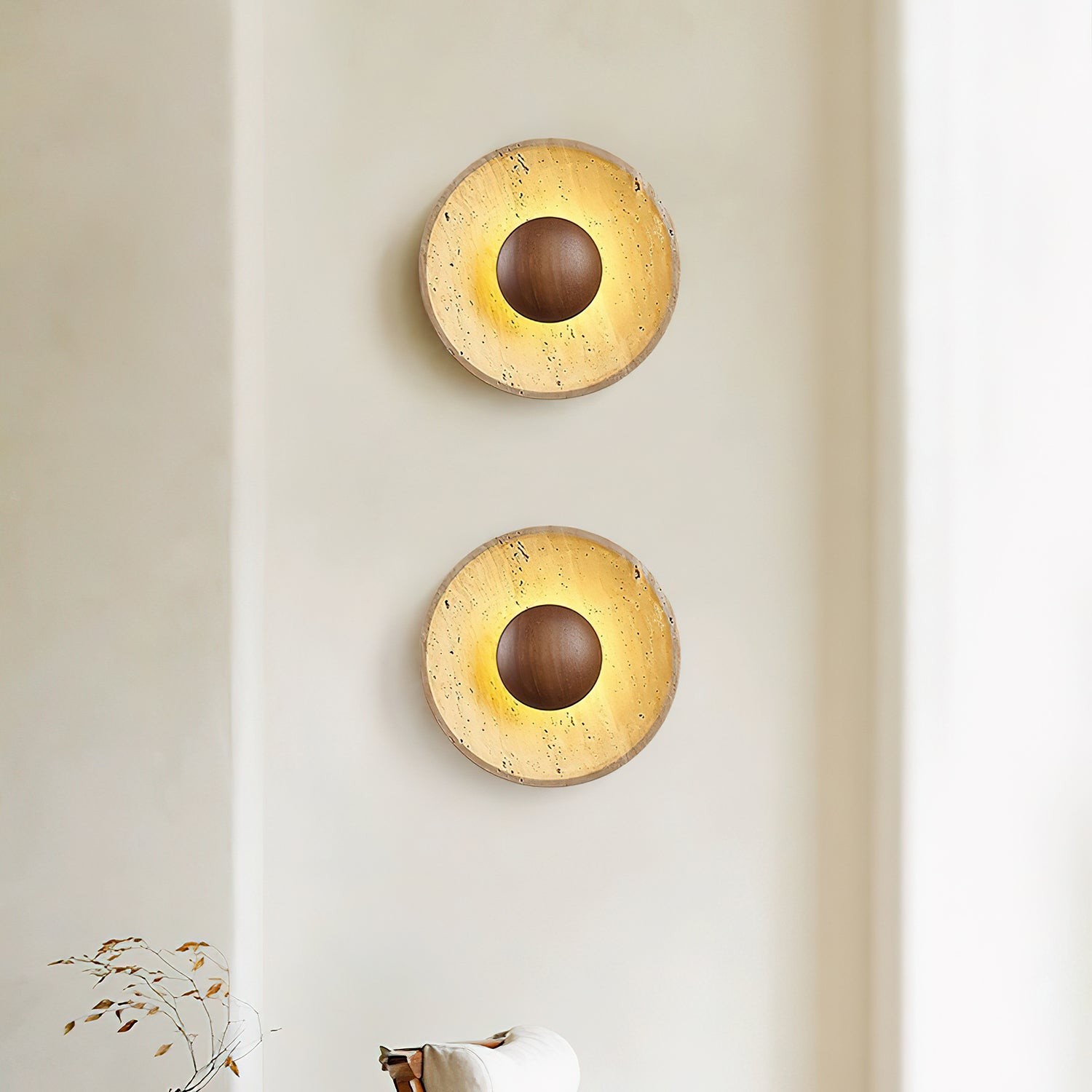 Artistic Stone Brown Wall Light M554