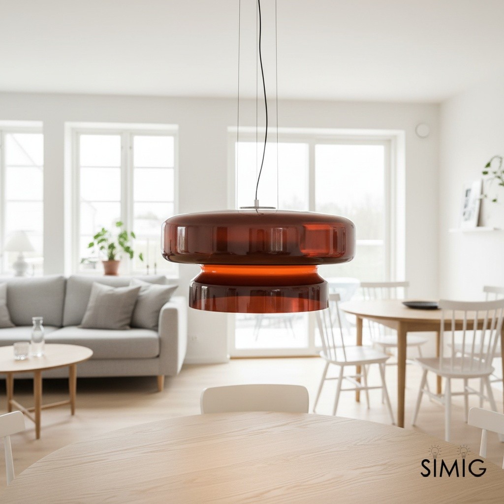 Bohemian Style Minimalist Glass Pendant Lamp M492