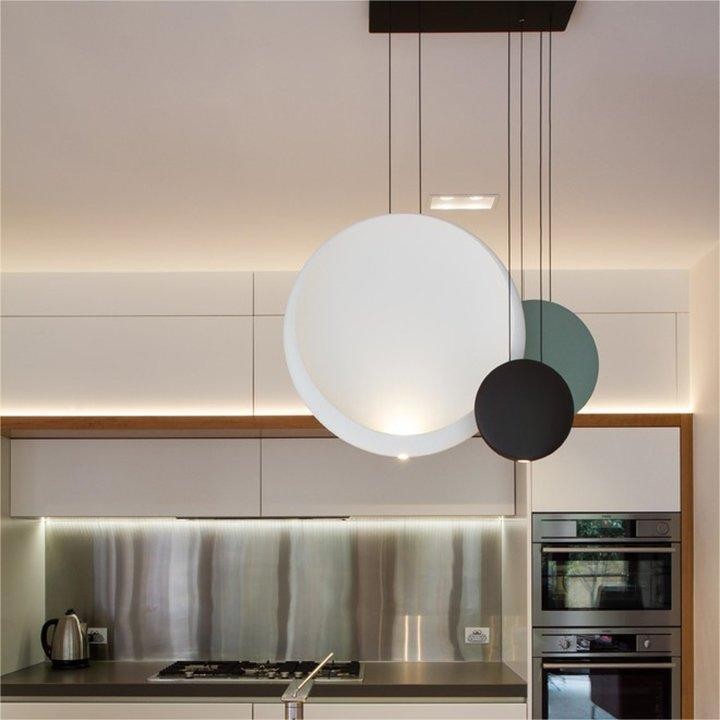 Modern Flattened Cosmos Pendant Light
