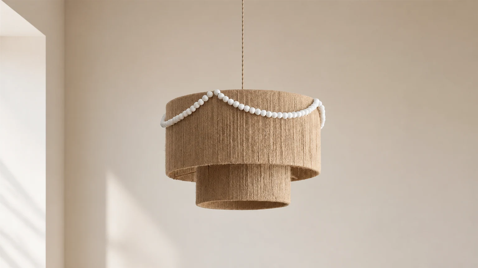 Lampa wisząca Raffine D96 w ciepłej oprawie wnętrza