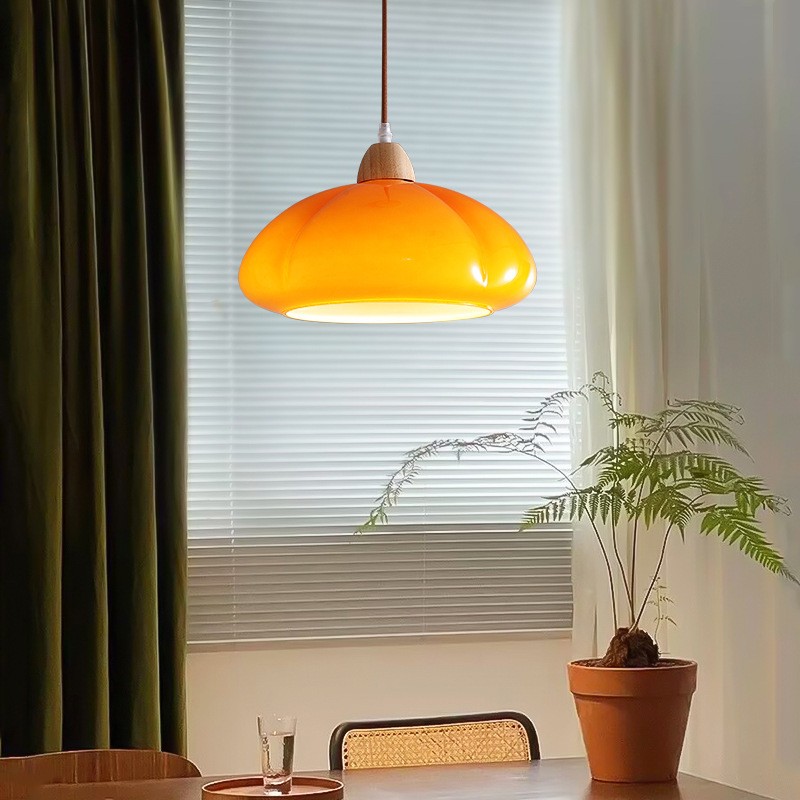 Medieval Creamy Pumpkin Pendant Lamp S108