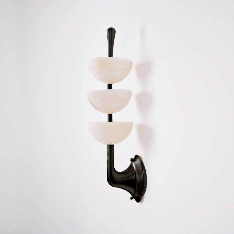 Triple Alabaster Wall Lamp D565