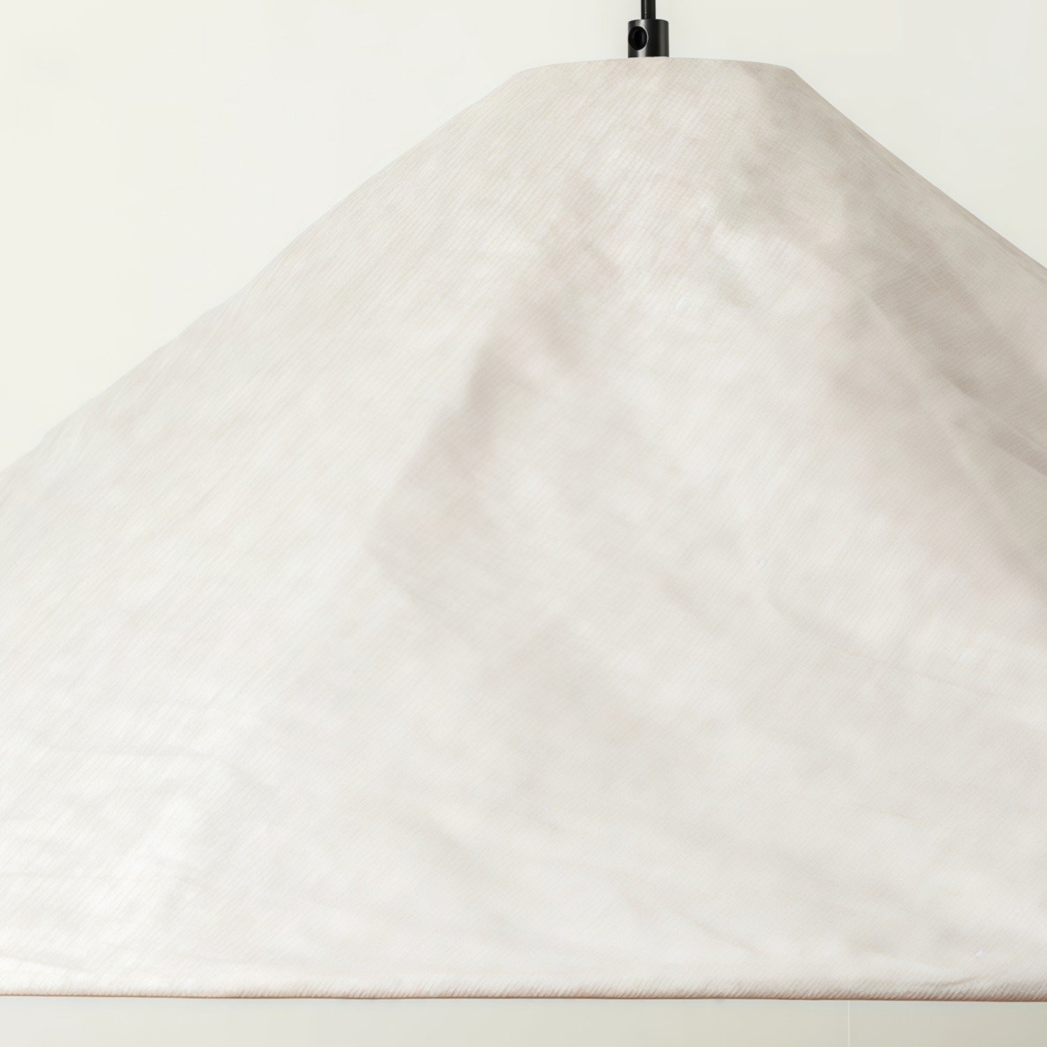 Zalen Textured Pleated Linen Pendant Lamp - Neutral Fabric Style Pendant Lamp for Bedroom & Living Room T649
