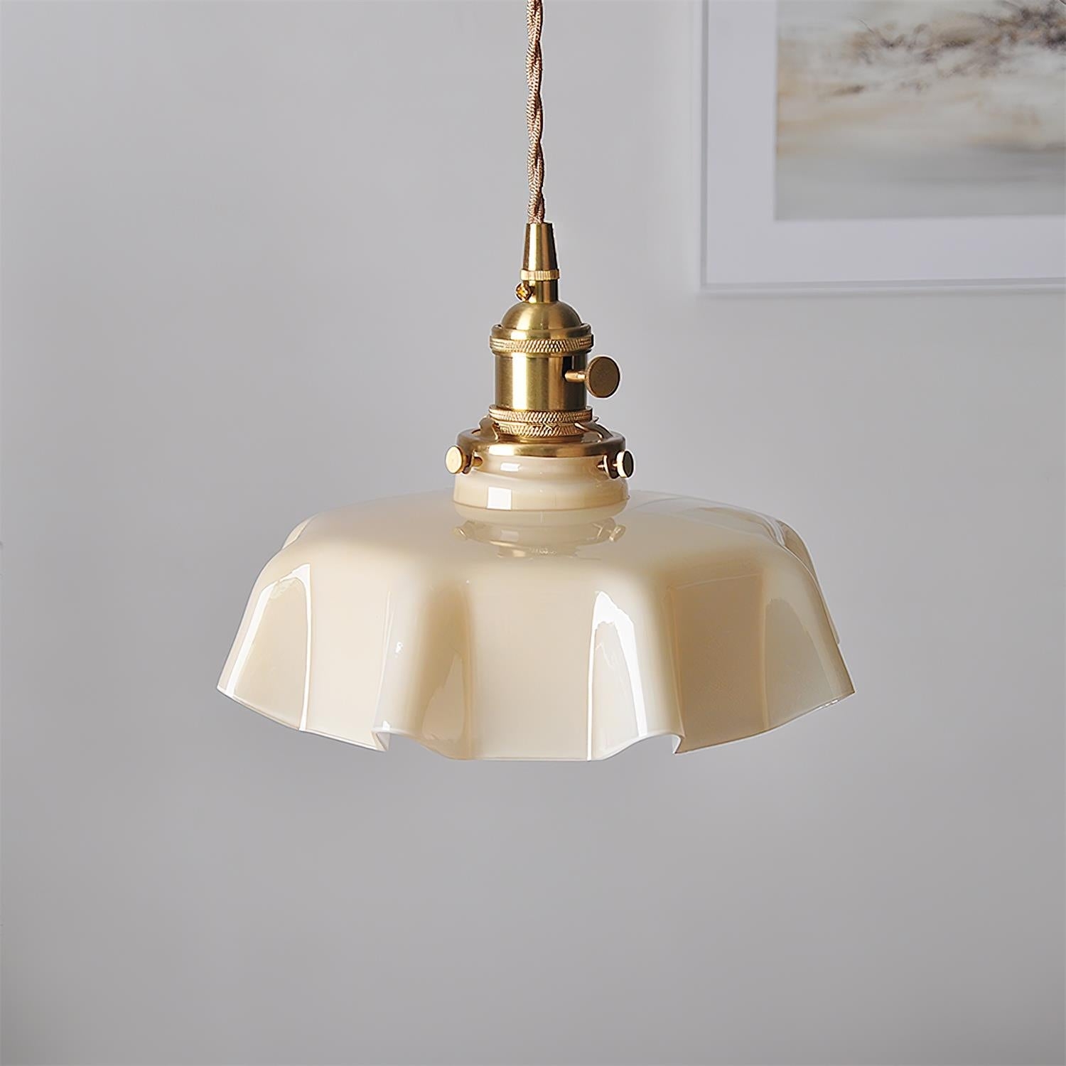 Skirted Ripple Pendant Lamp D245